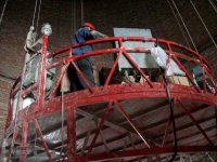 烟囱陶瓷玻化砖施工