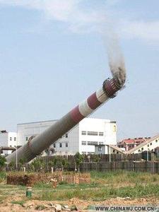 锅炉烟囱爆破拆除